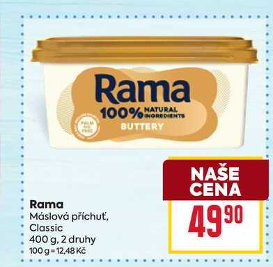 Rama Máslová příchuť, Classic 400 g
