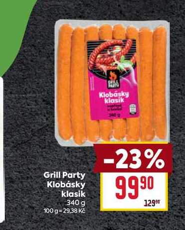 Grill Party Klobásky klasik 340 g