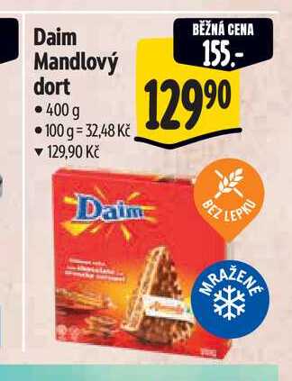 Daim Mandlový dort  400 g 