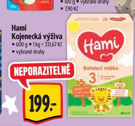   Hami Kojenecká výživa 600 g 