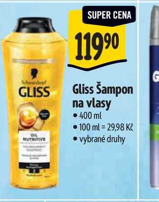   Gliss Šampon na vlasy 400 ml  