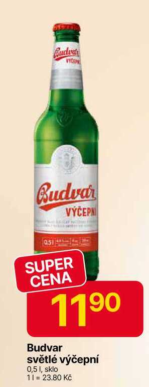 Budweiser Budvar Výčepní světlé výčepní pivo 0,5l 0.5l