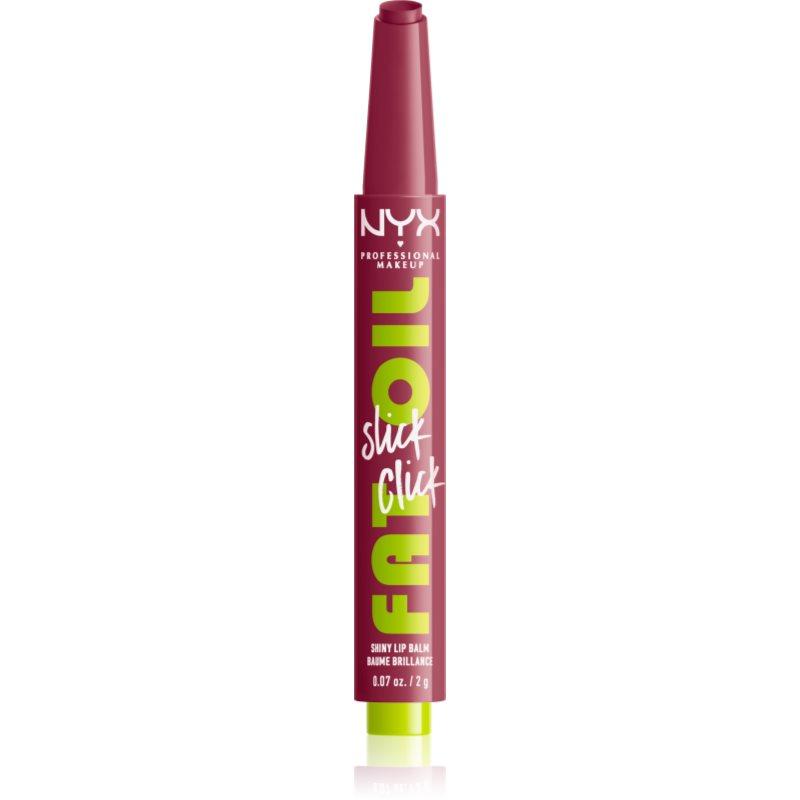 NYX Professional Makeup Fat Oil Slick Click tónovací balzám na rty odstín In The Drafts 2 g