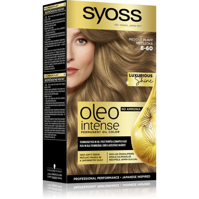 Syoss Oleo Intense permanentní barva na vlasy s olejem odstín 8-60 Medově plavý 1 ks