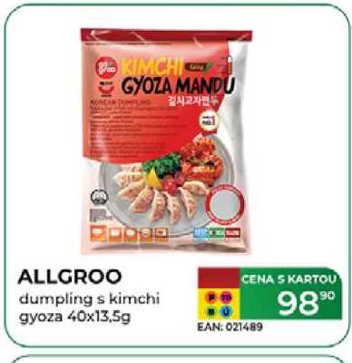 ALLGROO dumpling s kimchi gyoza 40x13,5g 