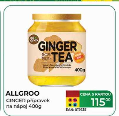 ALLGROO GINGER přípravek na nápoj 400g  