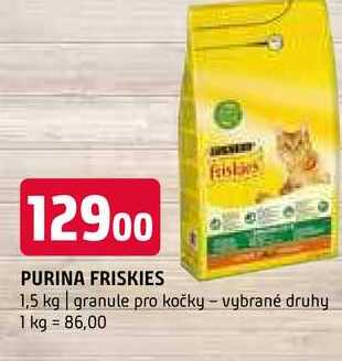 Purina Friskies 1,5 kg granule pro kočky vybrané druhy 