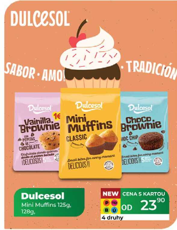 Dulcesol Mini Muffins 125g, 128g 