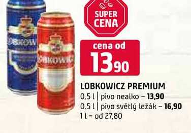 Lobkowicz pivo světlý ležák 0,5l