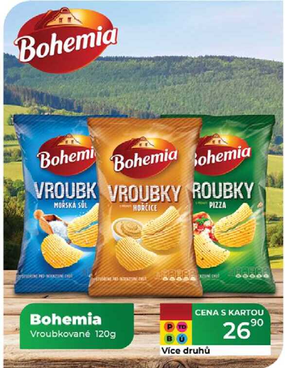Bohemia Vroubkované 120g  
