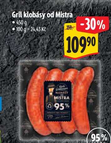 Gril klobásy od Mistra, 450 g