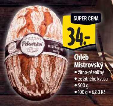 Chléb Mistrovský, 500 g