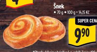 Šnek, 70 g