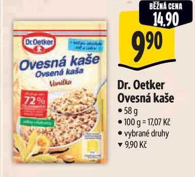 Dr. Oetker Ovesná kaše, 58 g 