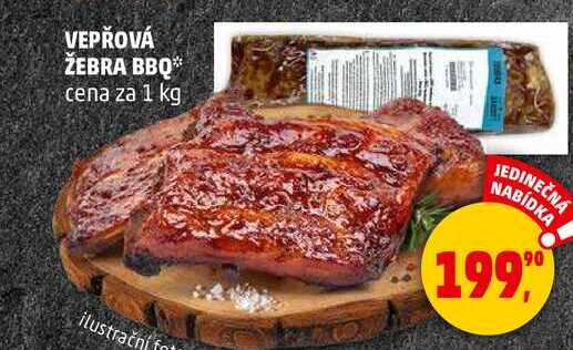 VEPŘOVÁ ŽEBRA BBQ, 1 kg
