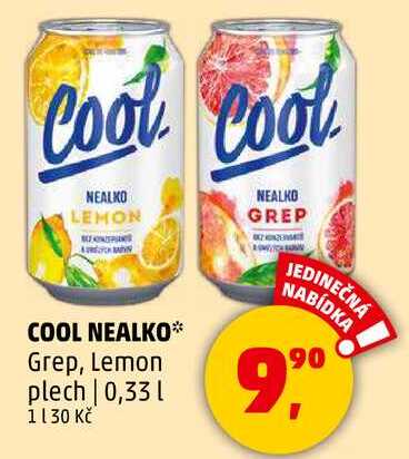 COOL NEALKO Grep, Lemon plech, 0,33 l