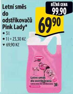 Letní směs do odstřikovačů Pink Lady, 3 l