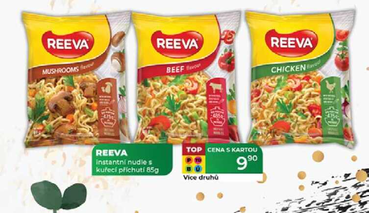 REEVA instantni nudle s kuřecí příchutí 85g  