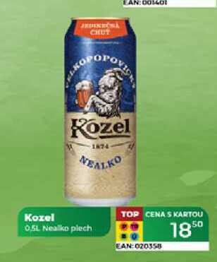 Kozel 0.5L Nealko plech 