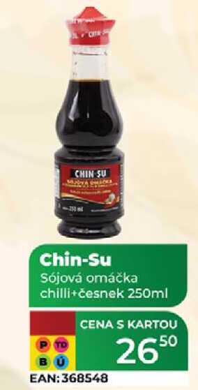 Chin-Su Sójová omáčka chilli+česnek 250ml