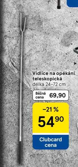 Vidlice na opékání teleskopická, délka 24-72 cm  