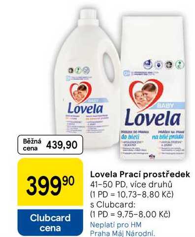 Lovela Prací prostředek, 41-50 PD, více druhů  