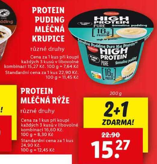 PROTEIN PUDING MLÉČNÁ KRUPICE, 200 g