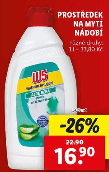 PROSTŘEDEK NA MYTÍ NÁDOBÍ, 500 ml