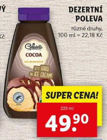 DEZERTNÍ POLEVA, 225 ml