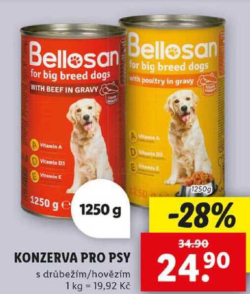 KONZERVA PRO PSY, 1250 g