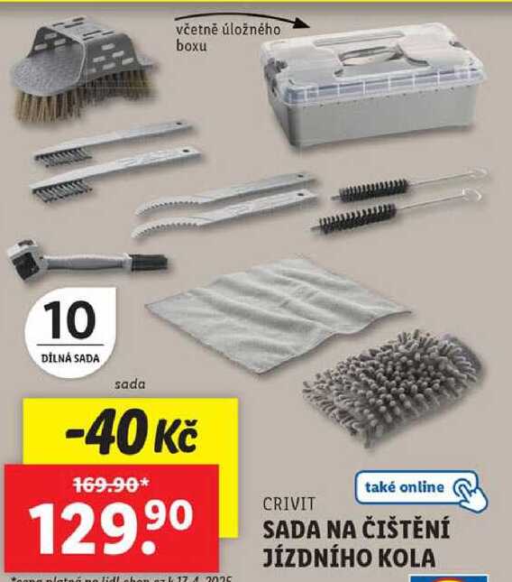 SADA NA ČIŠTĚNÍ JÍZDNÍHO KOLA 