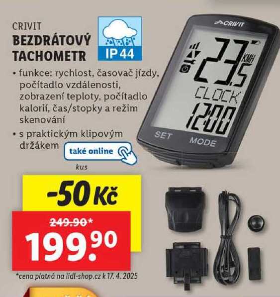 BEZDRÁTOVÝ TACHOMETR 