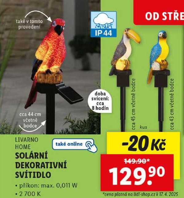 SOLÁRNÍ DEKORATIVNÍ SVÍTIDLO