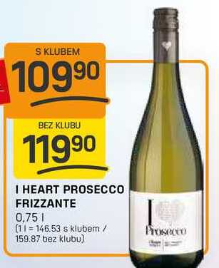 I HEART PROSECCO FRIZZANTE 0,75l 