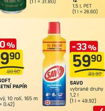 SAVO vybrané druhy 1,2l
