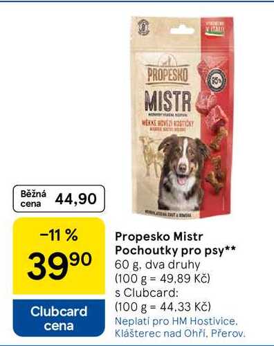 Propesko Mistr Pochoutky pro psy, 60 g 