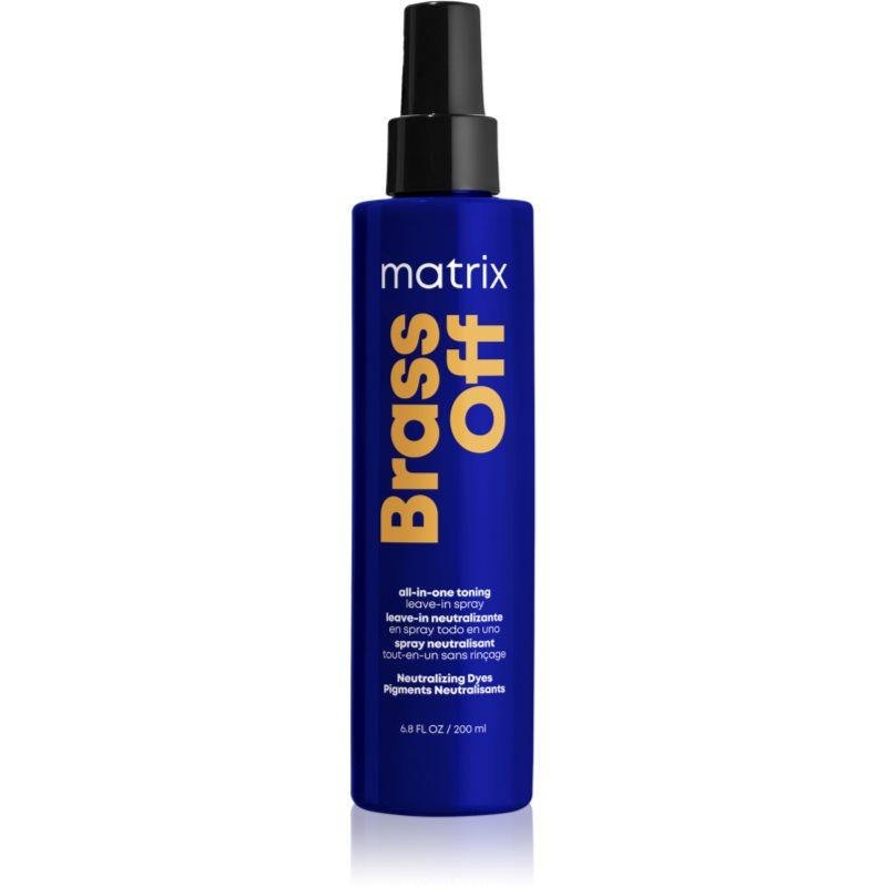 Matrix Brass Off sprej na vlasy neutralizující žluté tóny 200 ml