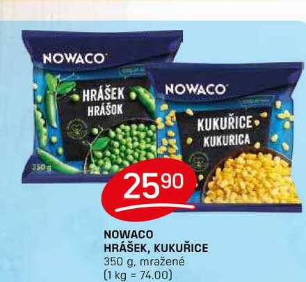 NOWACO HRÁŠEK, KUKUŘICE 350 g, mražené 