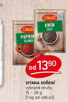 VITANA KOŘENÍ vybrané druhy 15-28 g 