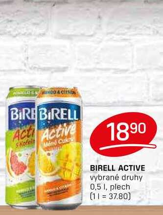 BIRELL ACTIVE vybrané druhy 0,5 1, plech