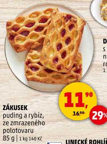 ZÁKUSEK puding a rybíz, 85 g 