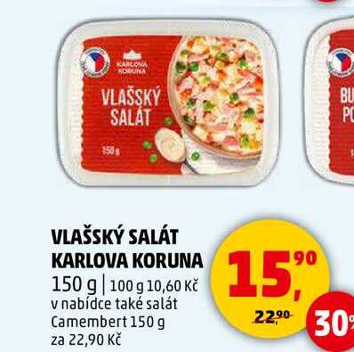 VLAŠSKÝ SALÁT KARLOVA KORUNA, 150 g 