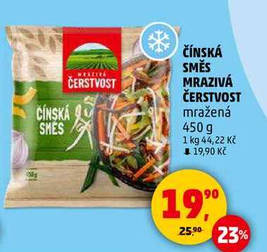ČÍNSKÁ SMĚS MRAZIVÁ ČERSTVOST mražená, 450 g 