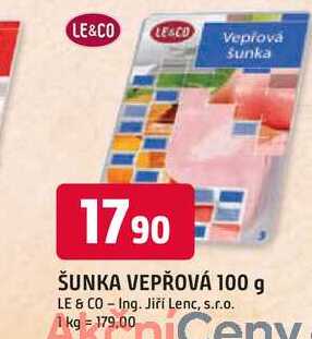 Le & Co Vepřová šunka 100g