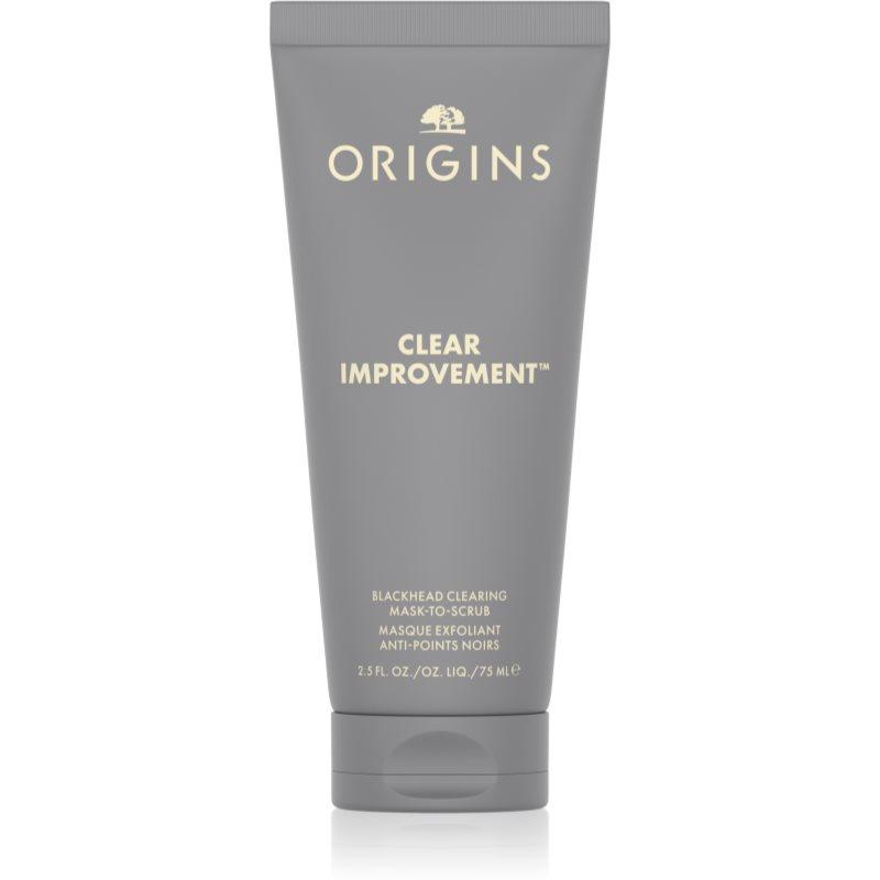Origins Clear Improvement® Blackhead Clearing Mask-To-Scrub maska na čištění pórů proti černým tečkám 75 ml