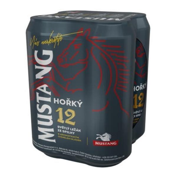 Ostravar Mustang Hořký 4x500ml plech