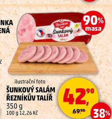 ŠUNKOVÝ SALÁM ŘEZNÍKŮV TALÍŘ, 350 g  