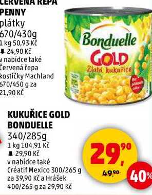 KUKUŘICE GOLD BONDUELLE, 340/285 g