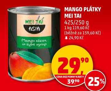MANGO PLÁTKY MEI TAI, 425/250 g  