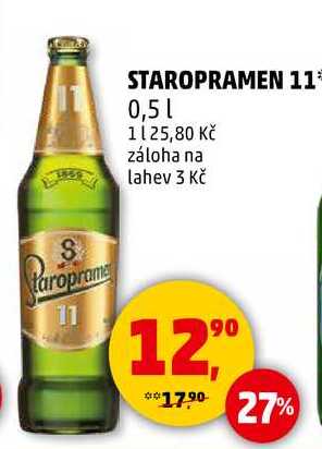 STAROPRAMEN 11, 0,5 l